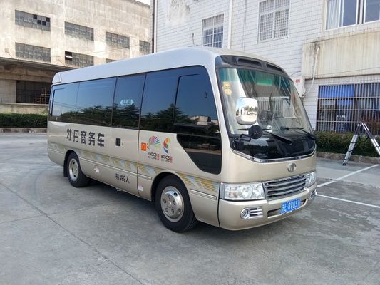 Trung Quốc Động cơ Diesel 6 mét 30 chỗ ngồi, Coaster Minibus Wth Ghế vải bền nhà cung cấp
